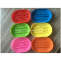 Red Green Pink Rack Wholesale Soap Dishes Silicone Drainer